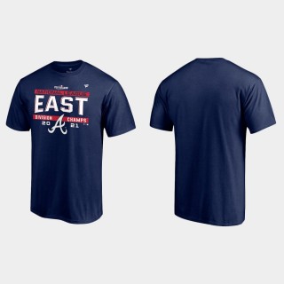 Braves 2021 NL East Division Champions Navy Locker Room T-Shirt